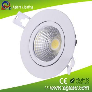 White paint indoor COB 15W LED downlight